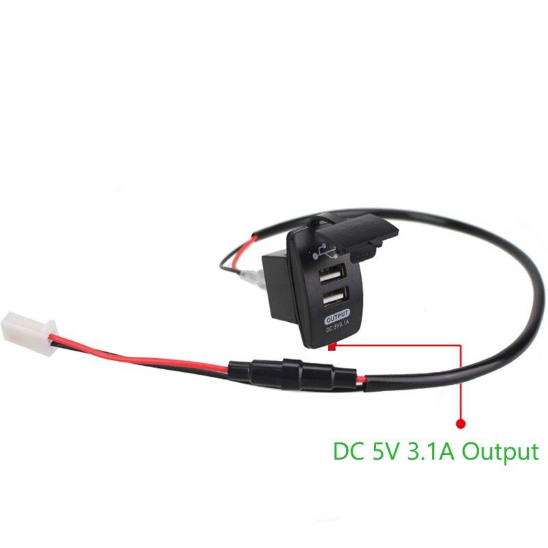 12-24 В двойной USB автомобильный мотоцикл зарядное устройство 5 В 3.1A универсальный автомобильный зарядное устройство для автомобиля мотоцикла электромобиля квадроцикла лодки