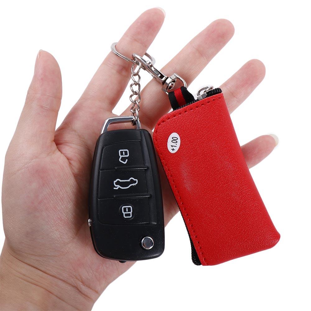 Black Frame Resin Key Chain Women's Reading Glasses With Storage Bag Folding Reading Glasses