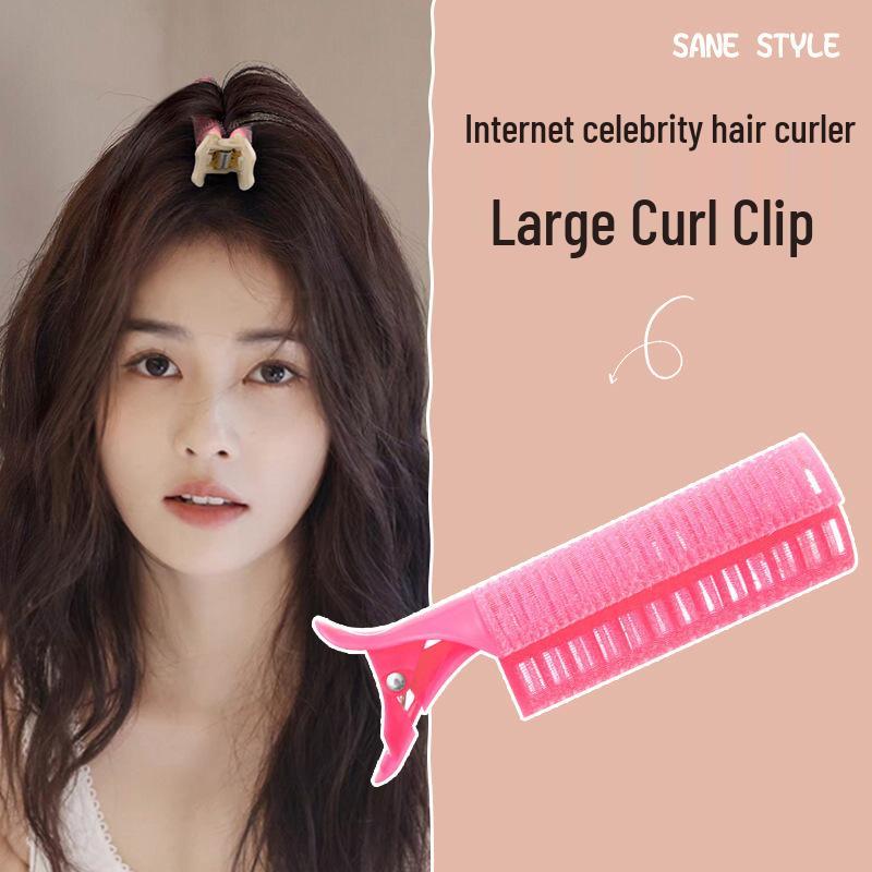 Air Bangs Curling Iron & Hair Root Clip for Fluffy Volume & No-Trace Shaping