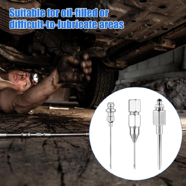 Grease Dispensing Injection Tool, 90 Degree Needle Nozzle Coupler for Mechanical Fittings Workshop Use Hard Reach Areas