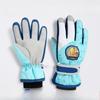 Детские теплые перчатки ветрозащитные велосипедные сенсорные водонепроницаемые флисовые студенческие лыжные перчатки для велоспорта с пятью пальцами динозавр