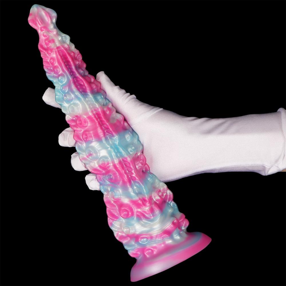 Liquid Silicone Octopus Tentacle Anal Plug Flexible Dildo Adult Sex Toy