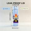 1PC Game Controller Fire Gaming Print 750ml Color Plastic Sports Water Bottle Leakproof Flip Straw Lid Suitable for Sports Office Home Use