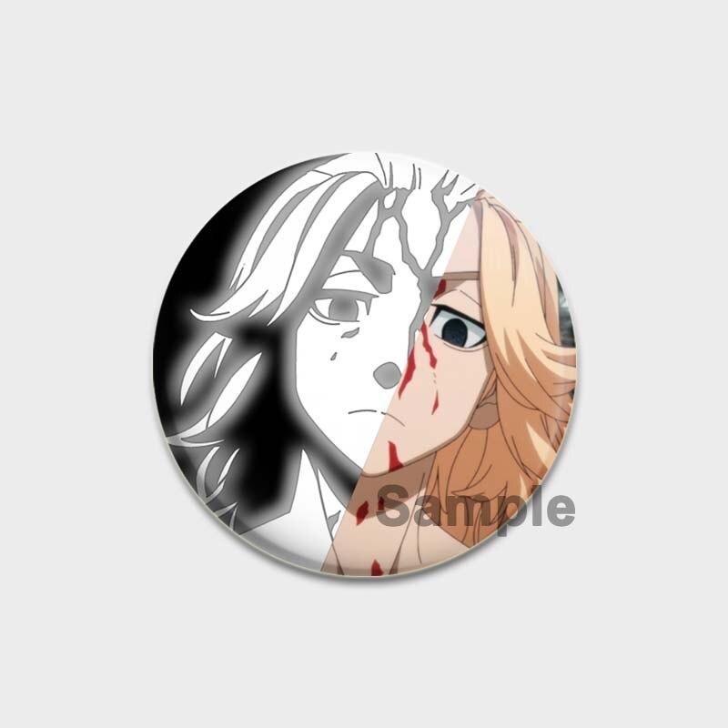 58 мм значок Мстителей Токио, аксессуары в стиле аниме, брошь на булавке, украшение для рюкзака, детские подарочные броши для женщин, ювелирные изделия, одежда, искусство