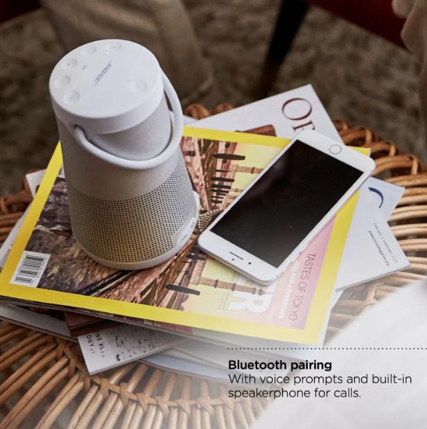 Bose SoundLink Revolve+ (Серия II) Портативная Bluetooth-колонка - Беспроводная водостойкая колонка с долговечным аккумулятором и ручкой, Черная