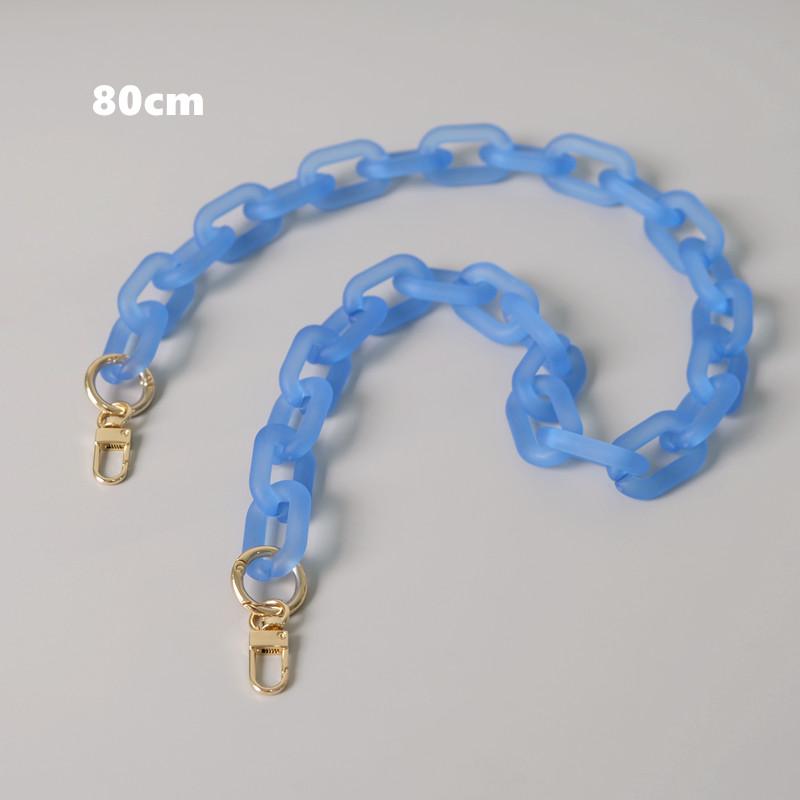 Новая модная женская сумка, аксессуар, съемные детали, сменная цепочка, милый матовый ремешок, женская акриловая цепочка на плечо с ручкой