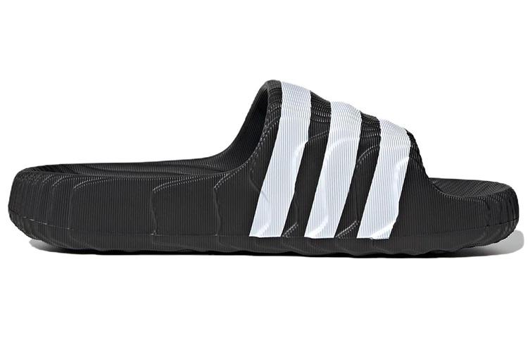 Шлепанцы Adilette 22 Adidas Originals 'Черный Белый' IF3670