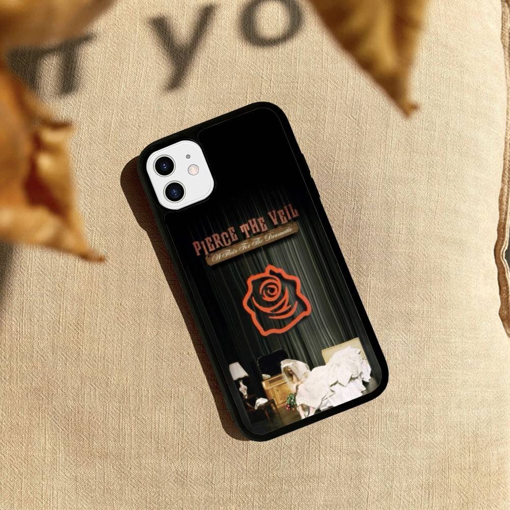 Чехол для телефона P-Pierce The Veil Band из ПК+ТПУ для iPhone 17 16 15 14 PRO MAX 11 12 13 PLUS MINI