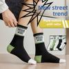 5 Pairs of Men's Autumn Pure Cotton Anti Odor Youth Sports Basketball Tube Socks