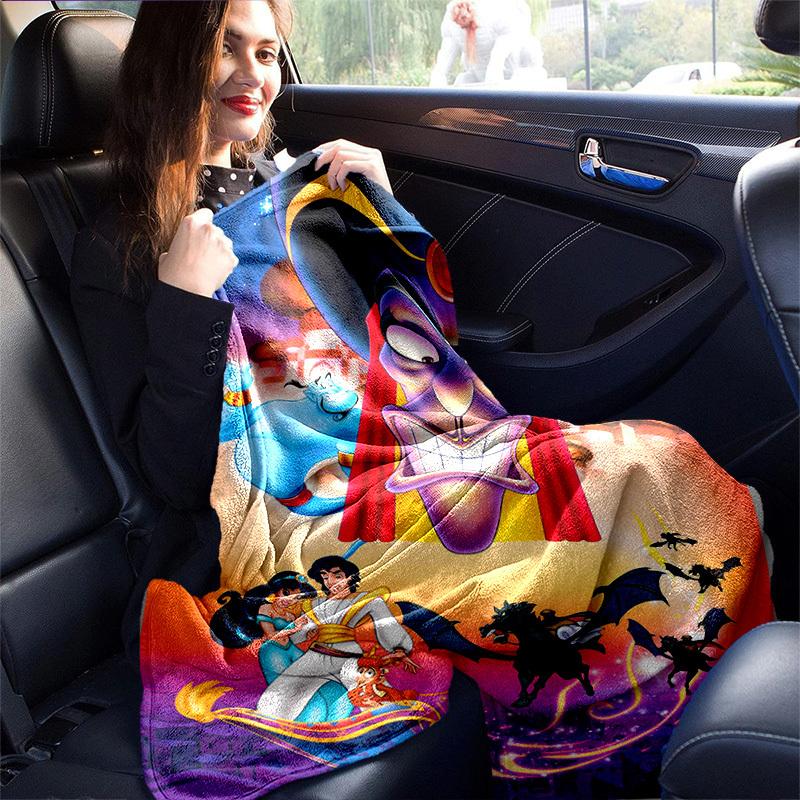 1pc. Disney Aladdin Magic Carpet Blanket - Perfect for Home, Office, Outdoor Use, Gift Idea, Suitable for All Seasonsz0417202