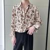 Printing Shirts Floral Loose Temperament Fashionable Button Man Spring Summer Turn-down Collar Handsome Men's Clothing