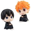 Manga Volleyball Youth Q Version Character Sitting Posture Hinata Shoyo Yingshan Feixiong Handmade PVC Model Ornament Anime Toys