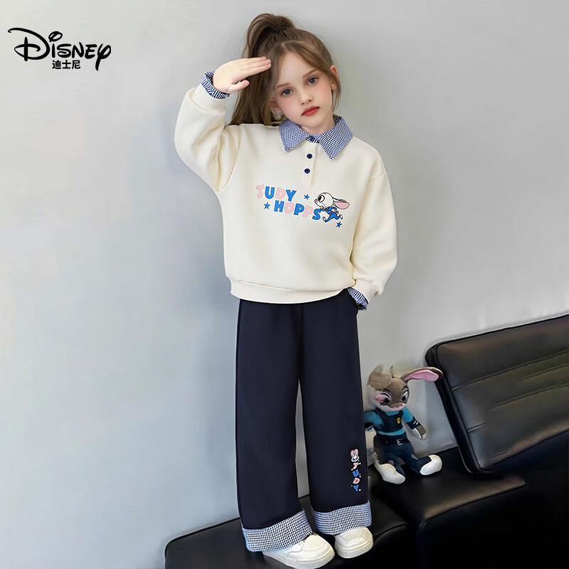 Весенний комплект: поло-свитшот и брюки для девочек Disney 2026