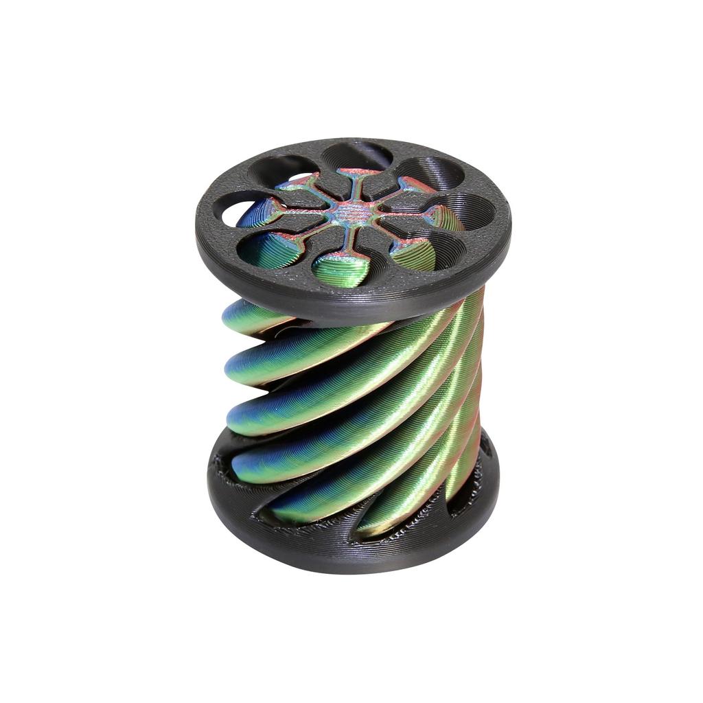 3d Printed Decompression Toy Spinning Spiral Penetrating Sculpture For Stress And Anxiety Relief