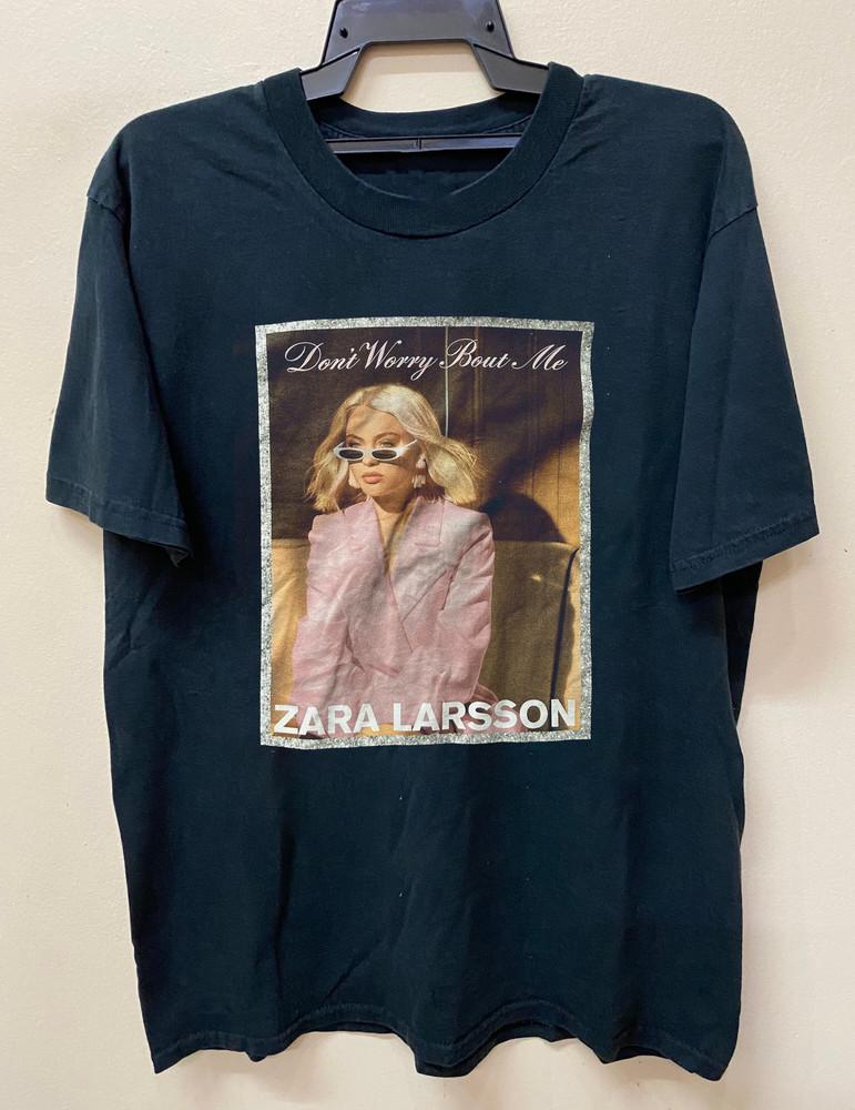 Винтажная футболка Zara Larsson «Не волнуйся обо мне» Черный S5XL BB173 Унисекс