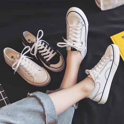 Мода женские белые кроссовки мода классические парусиновые туфли на плоской подошве женские вулканизированные легкие на шнуровке повседневные спортивные туфли Zapatos Mujer