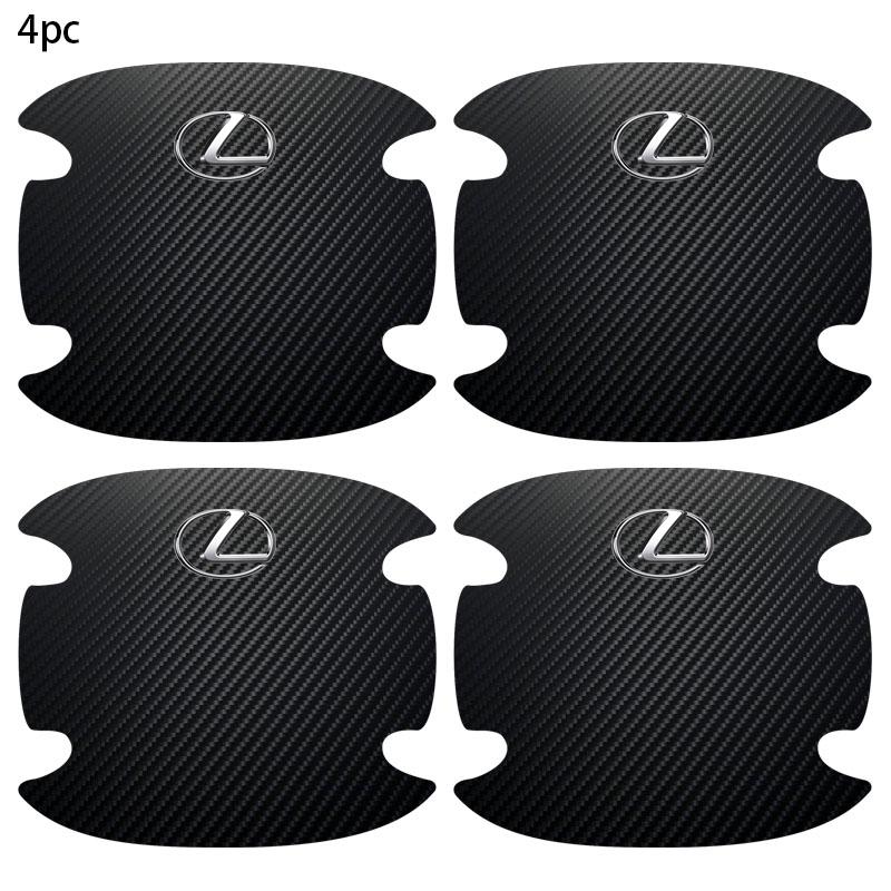 Защитные наклейки на ручки дверей автомобиля от царапин для Lexus F-SPORT ES RX NX LS UX LM LX GX LC RZ IS CT GS RC HS SC