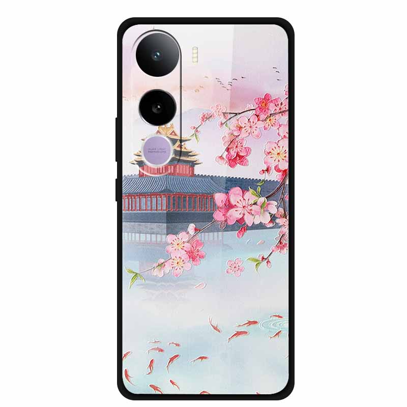 Tempered Glass Cases For Vivo Y400 5G Case 6.67" Painted Hard Back Cover Soft Bumper For Vivo Y 400 2025 Protective Phone Case