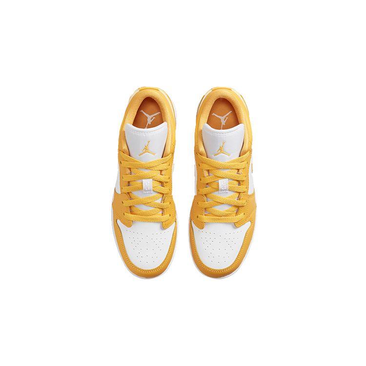Кроссовки Air Jordan 1 GS Pollen Kids Желтый Белый 553560-171