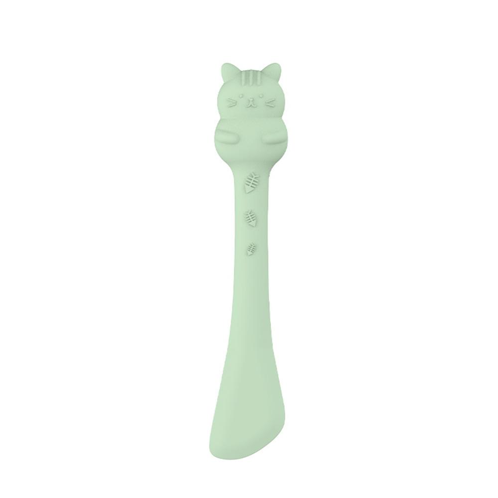 Pet Cat Food Spoon Set: Cat Treat Spoon + Dry Food Scoop, Durable Cat Feeding Utensils, Essential Pet Cat Dining