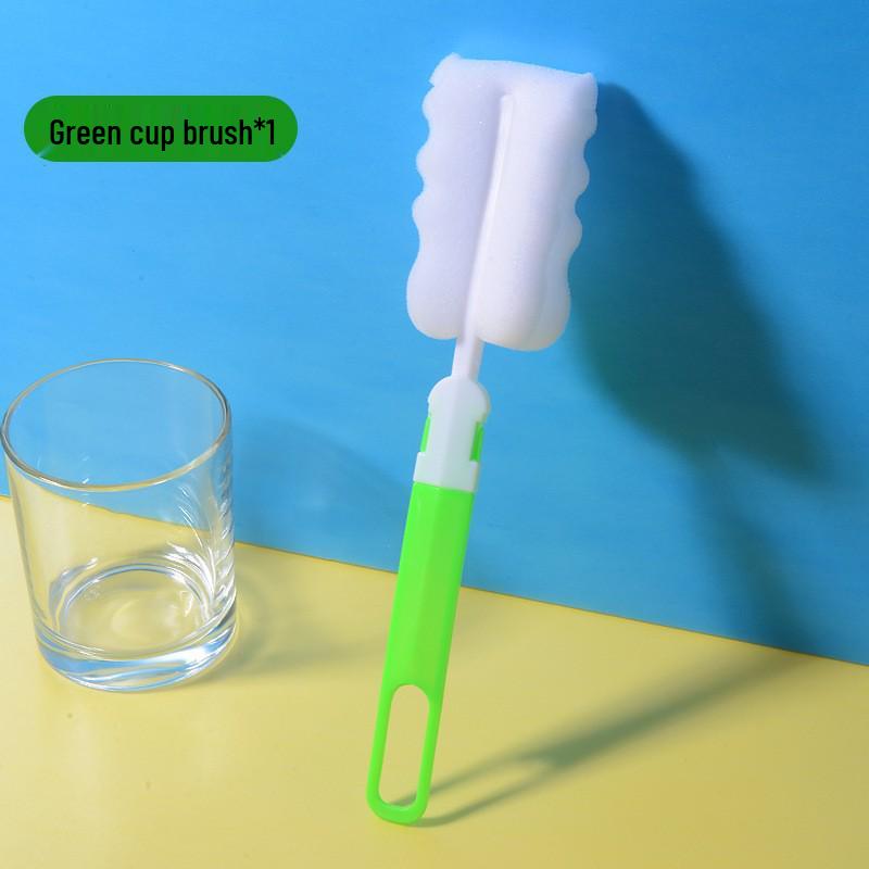 Съемная губка для чистки с длинной ручкой для термокружек и детских бутылочек