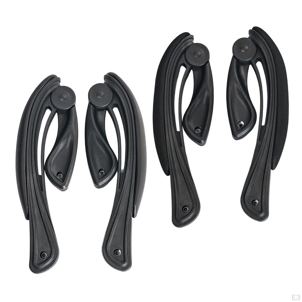 1 Pair Office Chair Adjustable Arms, Armrests with Pads for Most Gaming Swivel Chairs, Easy