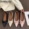 Дизайнерские весенние женские лоферы, модные туфли с бантом-бабочкой, лаконичные туфли на внутренней платформе, нарядные слипоны