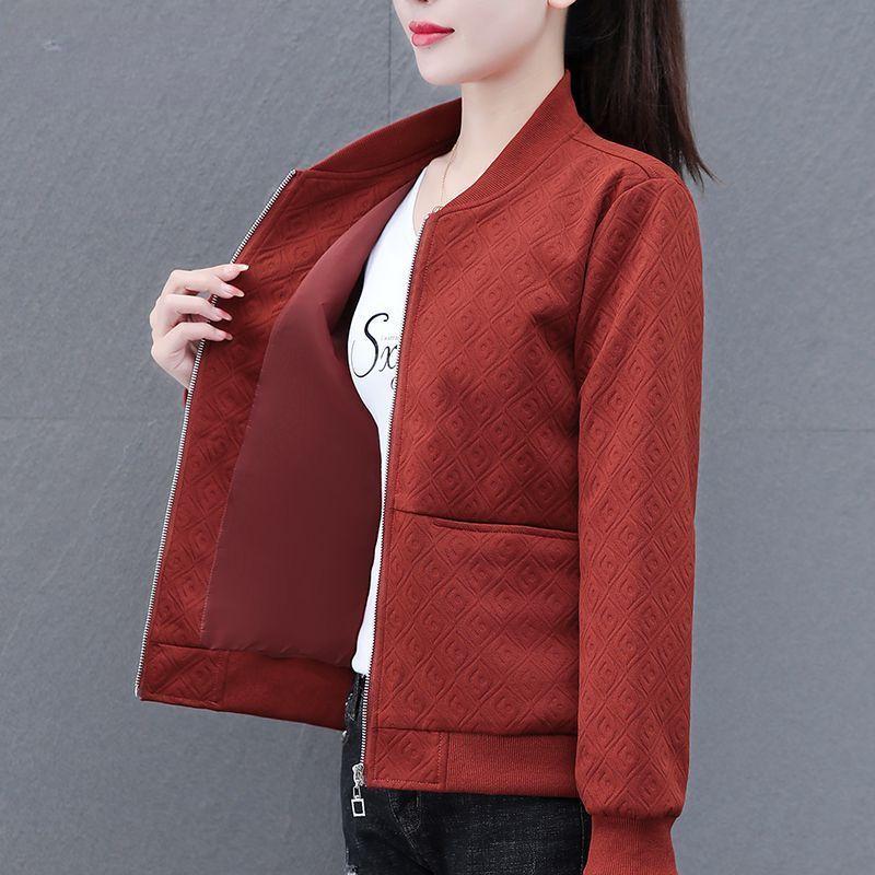 Модная и универсальная короткая куртка для женщин, повседневная бейсбольная куртка на весну и осень с шикарным видом