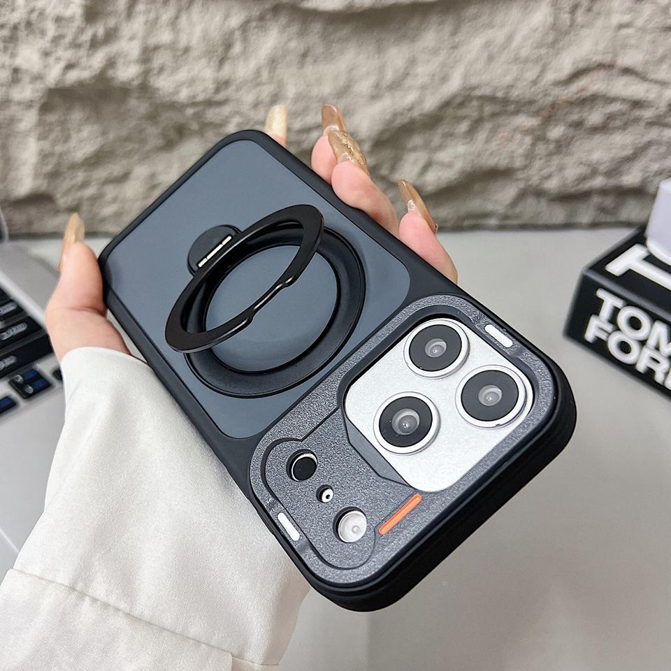Новый матовый чехол-подставка с магнитом для For Iphone 17 Air 11 12 13 14 1 16 Pro Max Plus Официальный противоударный защитный чехол