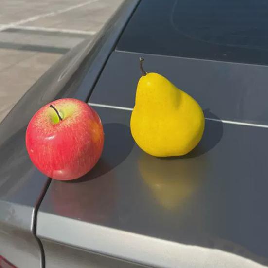 Car Ornament Imitation Fruit Realistic Design Decorative Figure Home Car Interior Decoration Auto Accessories