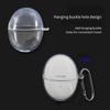 For Huawei FreeBuds 6 TPU Clear Case Wireless Earphones Protective Cover with Anti-Lost Buckle