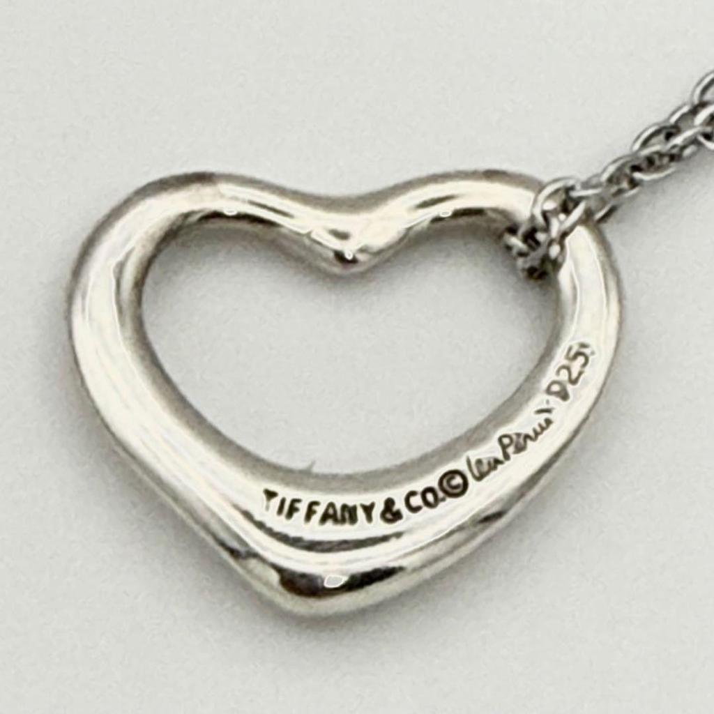 Б/у [Внешняя цепь] TIFFANY&Co. Ожерелье с открытым сердцем Кулон Tiffany SV925