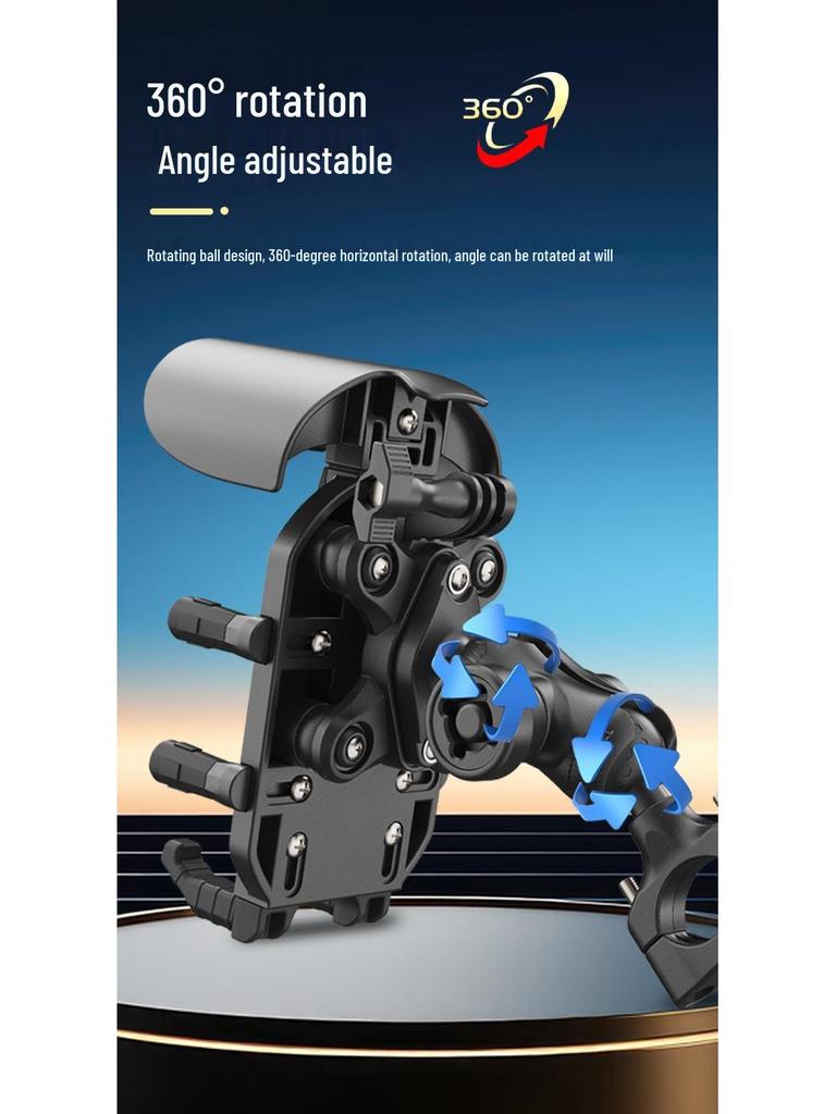 Противоударный держатель для телефона для электромобилей, мотоциклов, велосипедов, скутеров и транспортных средств доставки