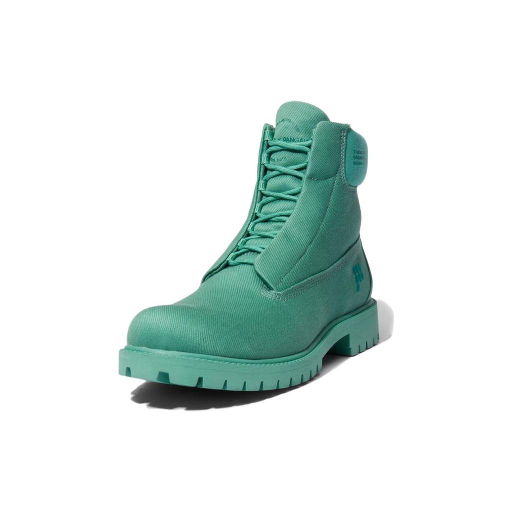 Pangaia X Timberland Waterproof 6-Inch Leather Durable Short Outdoor Boots Men Boots Green A5XV1357