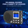 MP3 Динамик с записью пения птиц Имитация чириканья птиц Уличный усилитель чириканья птиц с беспроводным пультом 110 Электронных звуков животных
