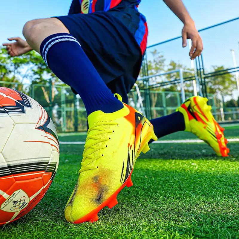 Fashion Brand Fashion Soccer Cleats Men Women Original Professional Futsal Sneakers Men Long Spikes Football Sports Shoes Men Trainers