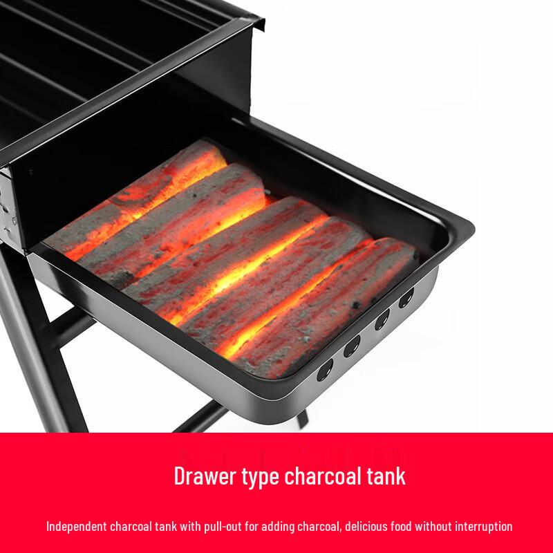 Foldable Outdoor Charcoal BBQ Grill