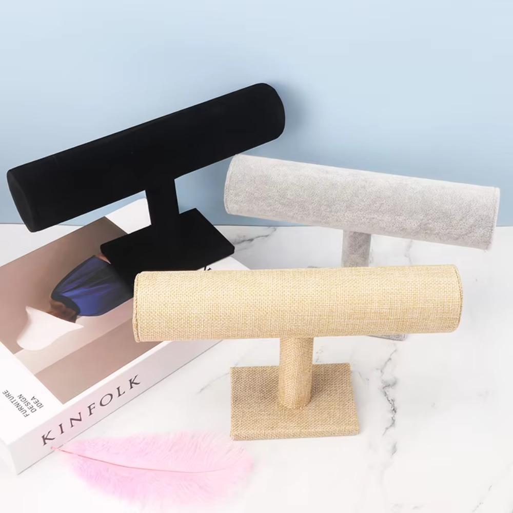 Elegant Design Jewelry Display Frame Suede Material Display Props Shelf Retail Store Showcase