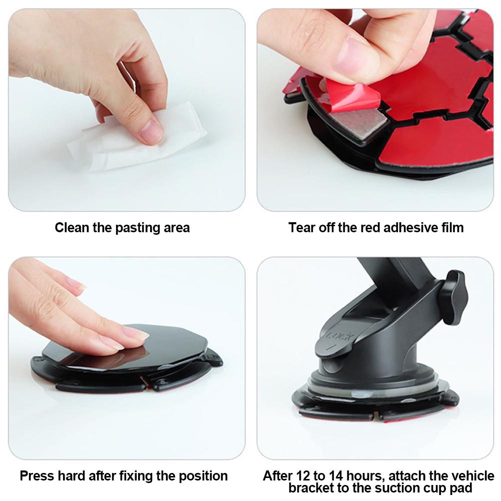 Автомобильный держатель для телефона на присоске, нескользящая клейкая подушка, диск для крепления на приборную панель, аксессуар
