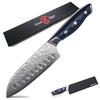 5-дюймовый нож Santoku, дамасский кухонный нож, 67 слоев, японский японский кухонный нож VG10, инструменты для приготовления пищи