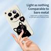 For Xiaomi 15 Ultra Case Love Black Cat Pattern Printing Straight Edge TPU Phone Back Cover