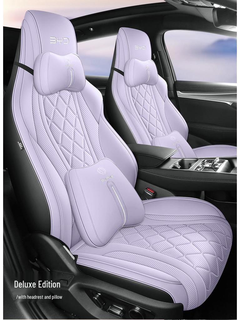 BYD Sea Lion Universal Car Seat Cushion - New Model, Full Leather, All-Season