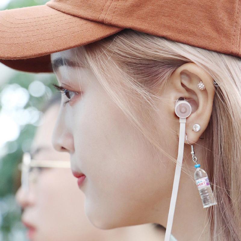 Novelty Creativity Fake Bottle Dangle Earrings for Women Funny Mineral Water Bottles Hook Drop Earrings Jewelry