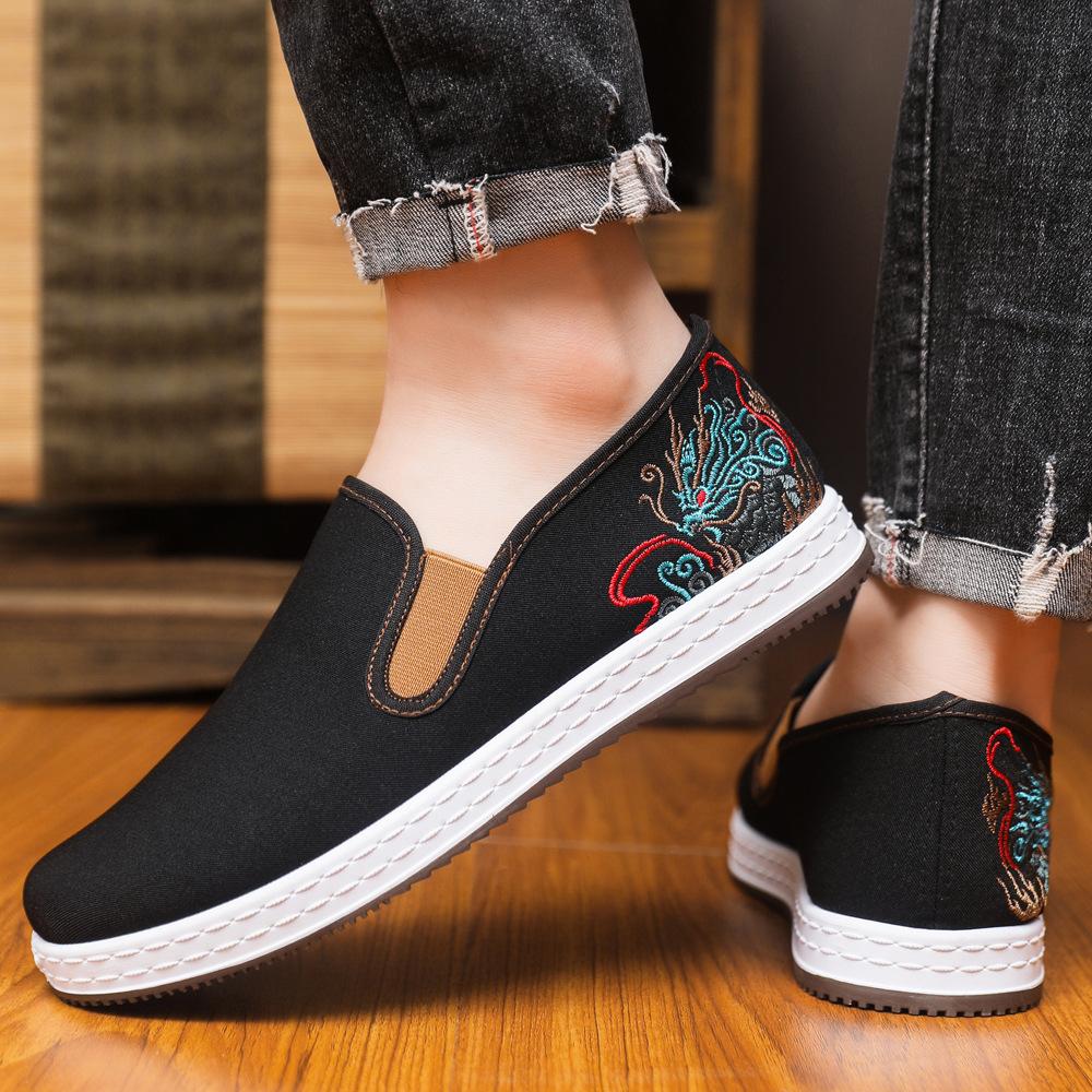 Тканевые туфли мужские повседневные туфли мужские скейтборд обувь дышащая мягкая подошва обувь с одной педалью рабочая обувь для мужчин