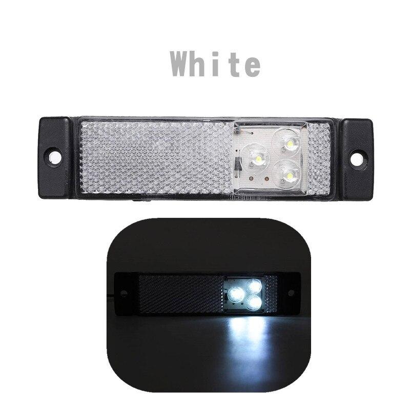 12 В 24 В 3 светодиодный автомобильный боковой габаритный фонарь, отражатель указателя поворота, задний индикатор для грузовика, прицепа, каравана, грузовика-фургона