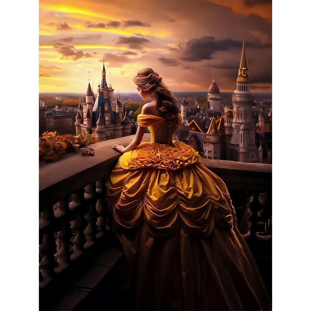 Disney Алмазная вышивка Жасмин Красавица Спящая Красавица Мозаика Вышивка крестом Картина Принцесса Полный квадрат Новое поступление Настенное искусство