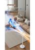 Retractable Electric Fan: Floor & Desktop Two-in-One for Home, Office, Dorm - High Wind Power