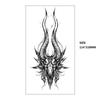 Xqb Black Skull Animal Eagle Snake Water Transfer Tattoo Simulation Disposable Tattoo Sticker