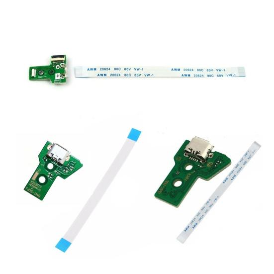 Плата порта зарядки Легкая Точная 12-контактный шлейф Разъем порта USB для зарядки Плата для Sony для PS4 JDS-030/JDS-040/JDS-055