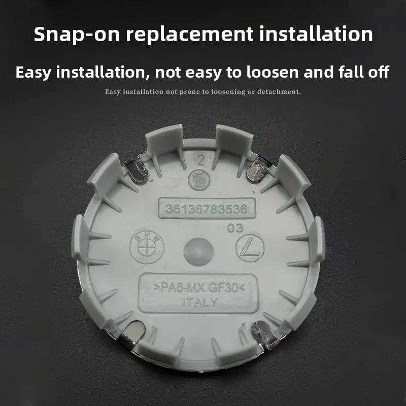GROUP 4pcs 56mm/68mm wheel hub center cap for BMW F36 X5F15 G21 E46 F20 G20 F91 G26 E12 E28 E34 E39 E53 E70 F15 G05 G29 F87